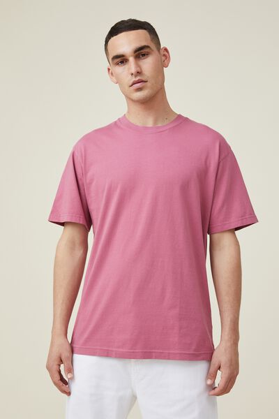 Organic Loose Fit T-Shirt, RASPBERRY