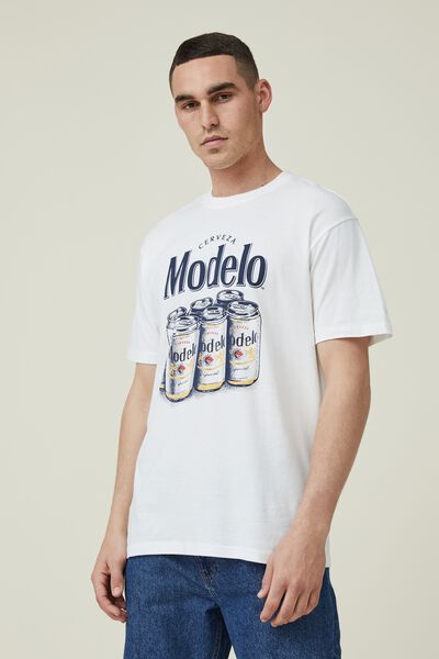 Special Edition T-Shirt, LCN MOD VINTAGE WHITE/MODELO - CANS
