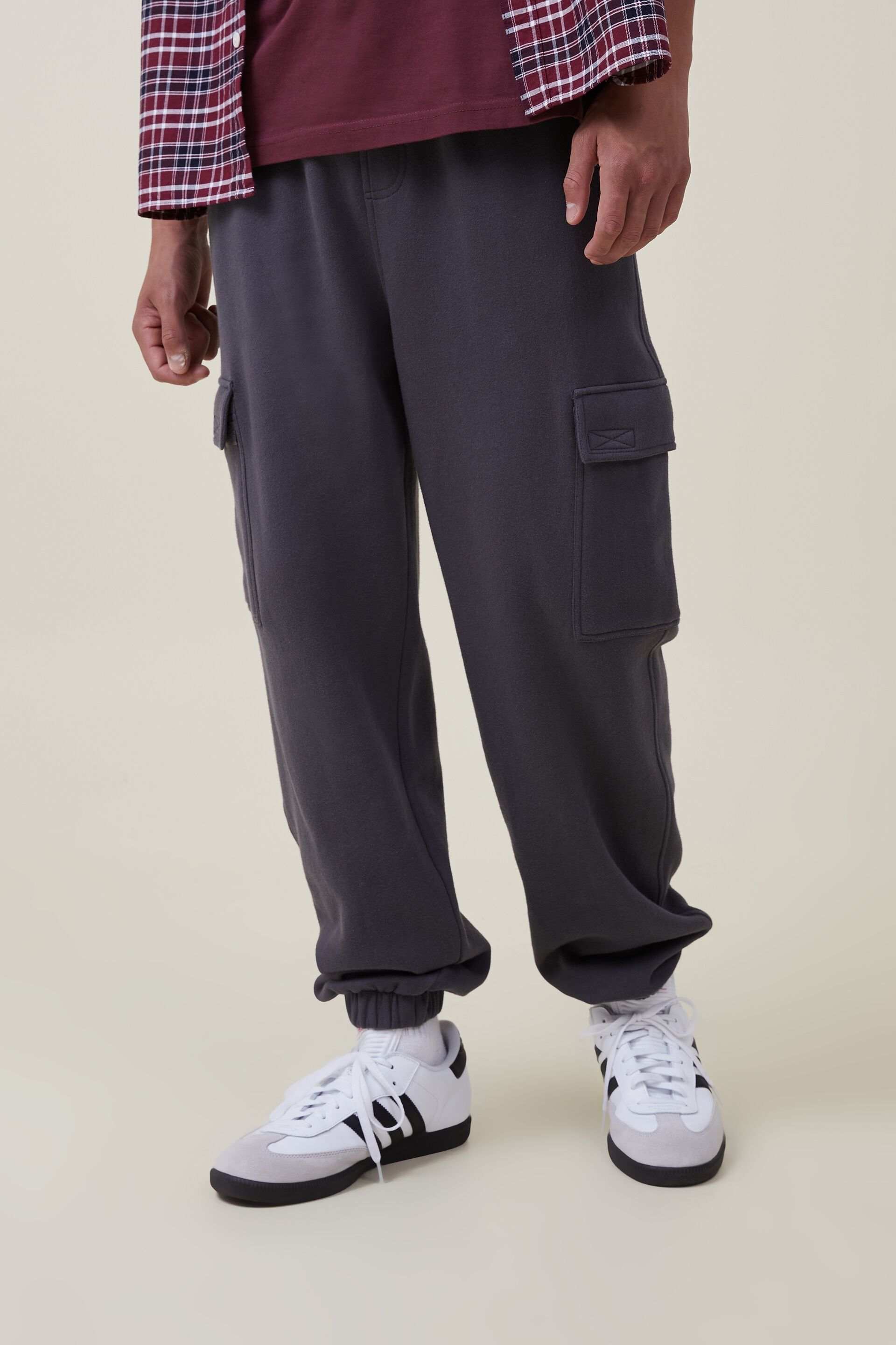 Buy Grey Track Pants for Men by Styli Online | Ajio.com