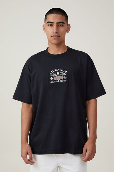 Box Fit Graphic T-Shirt, BLACK/METRO SIGN