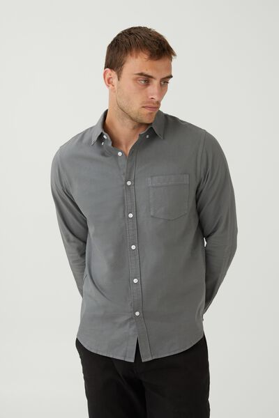 Mayfair Long Sleeve Shirt, VINTAGE STEEL GREY