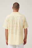 Capri Short Sleeve Shirt, YELLOW BROIDERIE - alternate image 3