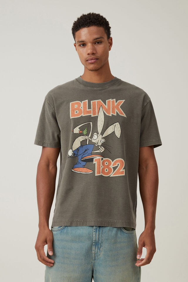 Blink 182 Loose Fit T-Shirt, LCN MT MARSH BROWN/BUNNY