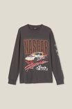 Nascar Long Sleeve T-Shirt, LCN NAS FADED SLATE/LOGO BLAST - alternate image 5