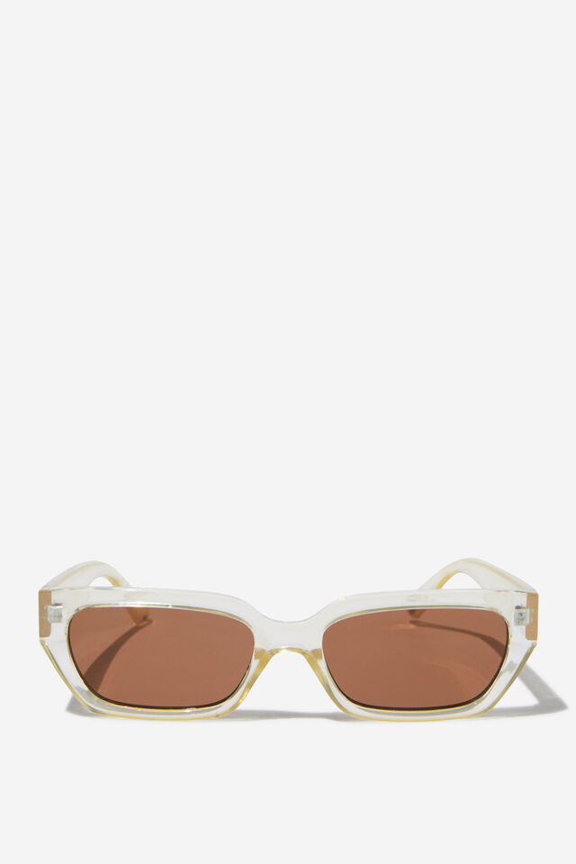 The Razor Sunglasses, BUTTER CRYSTAL/BROWN