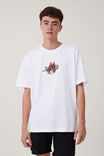 Cny Vintage Oversized T-Shirt, WHITE/YIN YANG DRAGON - alternate image 1