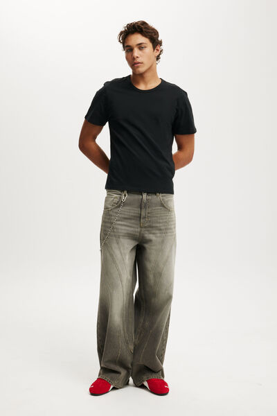 Super Baggy Balloon Jean, SEAM STEEL GREY
