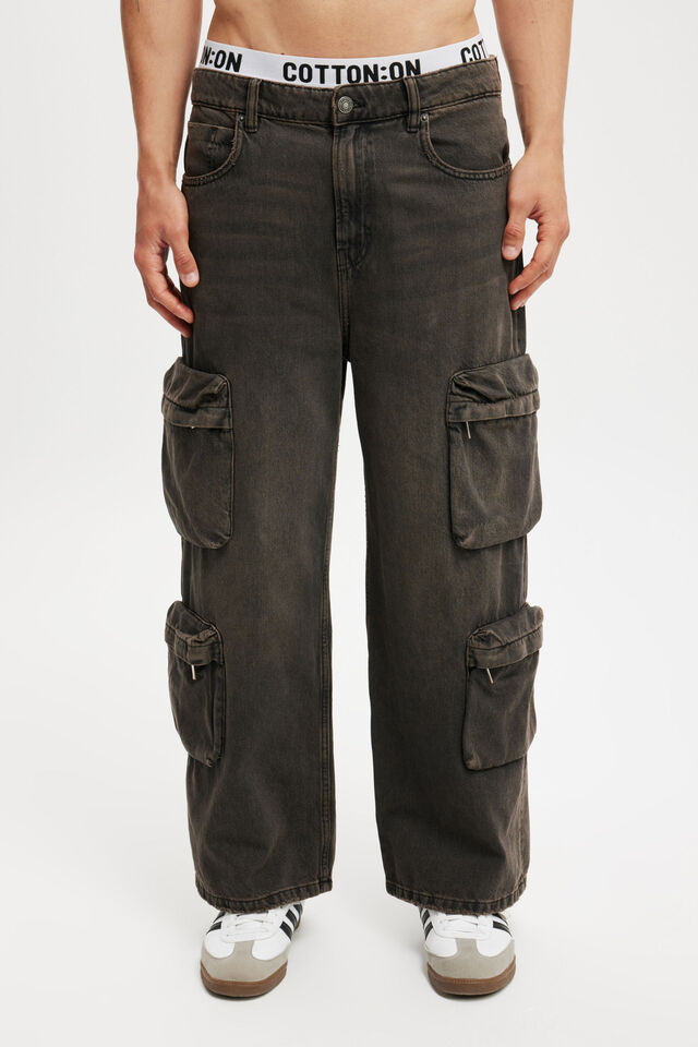 Super Baggy Jean, CARGO DOWNTOWN BLACK