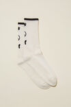 Graphic Sock, BONE/PEACE IS THE MISSION - alternate image 1