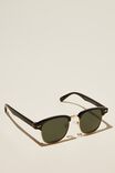 Óculos de Sol - Leopold Polarized Sunglasses, BLACK GLOSS/GOLD/GREEN - vista alternativa 2