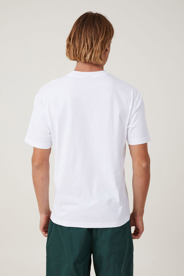 Loose Fit Art T-Shirt, WHITE / SWALLOWS
