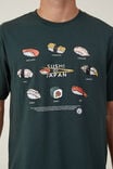 Loose Fit Art T-Shirt, PINE NEEDLE GREEN / SUSHI CIRCLE - alternate image 4