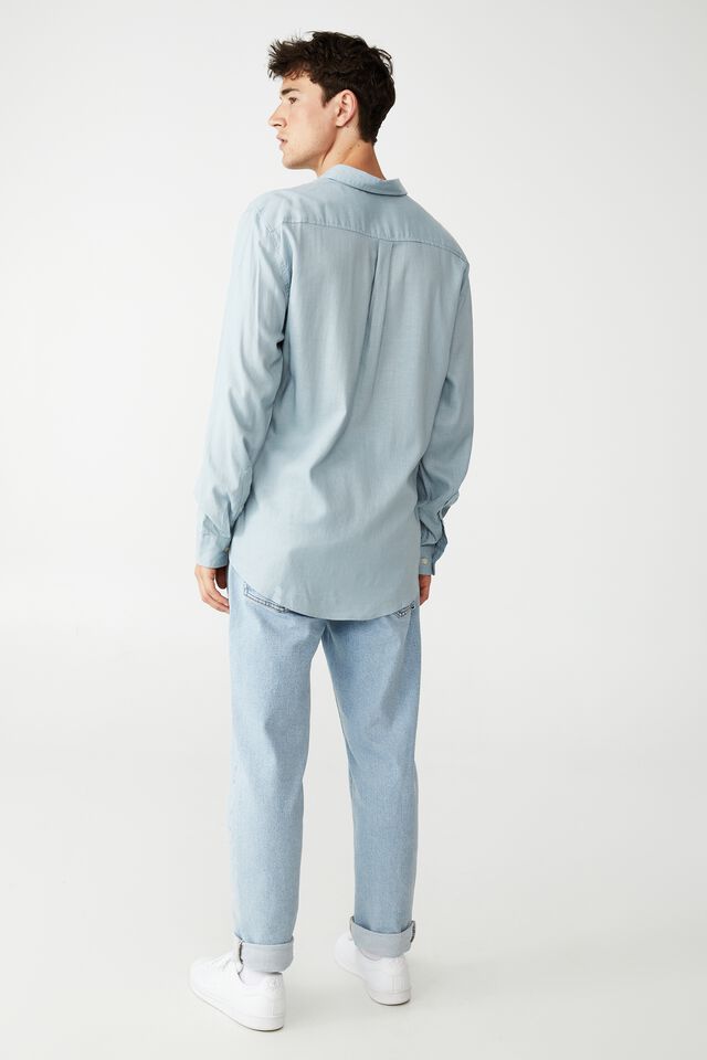 Ashby Long Sleeve Shirt, DUSTY BLUE