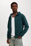 Hyperweave Zip Up Hoodie, DEEP SEA TEAL - alternate image 1