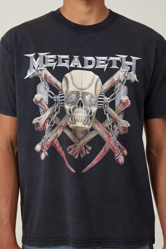 Camiseta - Megadeth Loose Fit T-Shirt, LCN MAN / MEGADETH - METAL BONES