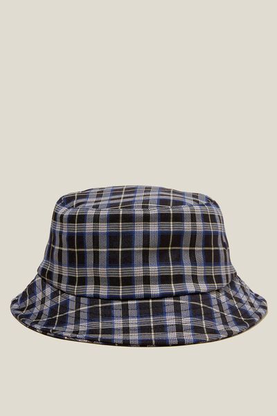 Chapéu - Check Bucket Hat, BLUE CHECK