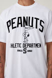 Snoopy Loose Fit T-Shirt, LCN PEA WHITE / PEANUTS ATH DEPT. - alternate image 4