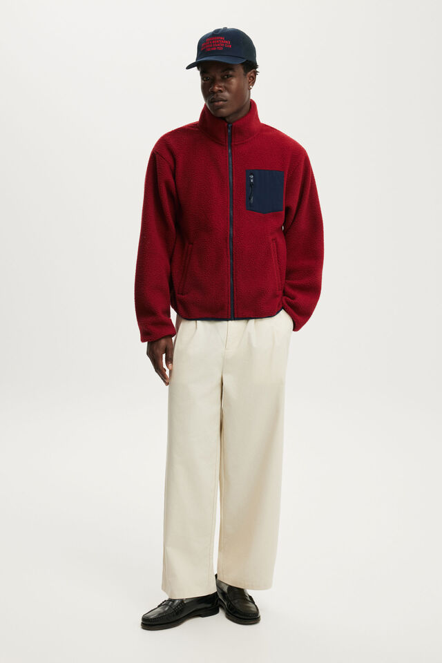 Polar Fleece Full Zip, DESERT CLAY