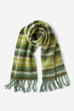 Wide Scarf, GREEN/MULTI STRIPE - alternate image 1