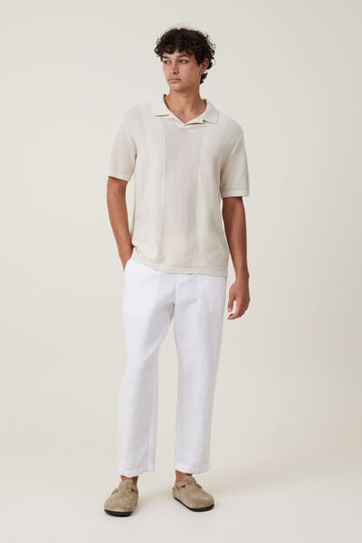 Linen Trouser, WHITE