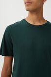 Organic Longline T-Shirt, PINENEEDLE GREEN - alternate image 4