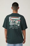 Camiseta - Heavy Weight Graphic T-Shirt, PINE NEEDLE GREEN/JARDIN COFFEE - vista alternativa 3