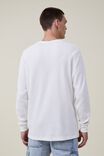 Camiseta - Textured Long Sleeve Tshirt, WHITE WAFFLE - vista alternativa 3