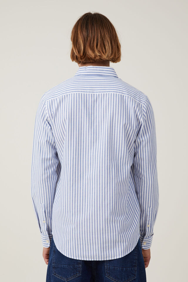 Mayfair Long Sleeve Shirt, BLUE STRIPE