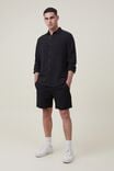 Portland Long Sleeve Shirt, WASHED BLACK CHEESECLOTH - alternate image 2