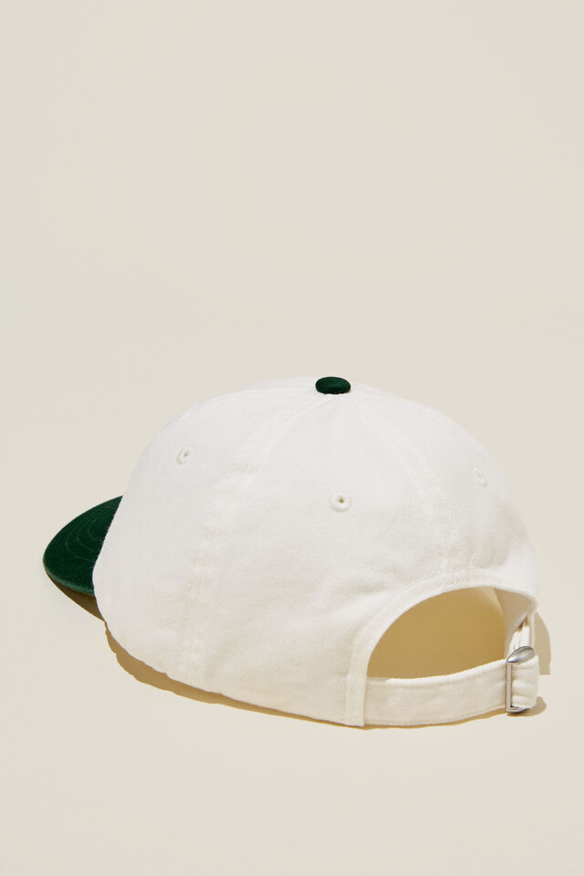 Boné - Strap Back Dad Hat, VINTAGE WHITE/FOREST GREEN/NEW YORK CITY