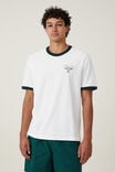 Premium Loose Fit Art T-Shirt, VINTAGE WHITE / PINE NEEDLE GREEN / GOLF TOUR - alternate image 1