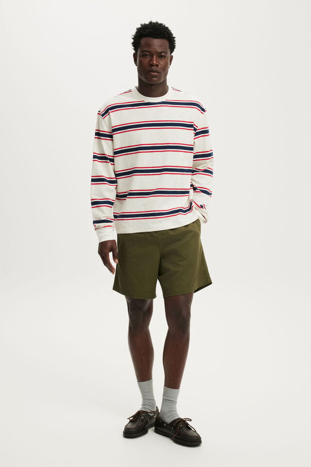Easy Short, WASHED MILITARY TWILL