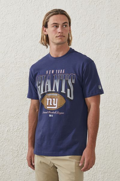 Active Nfl Oversized T-Shirt, LCN NFL INDIGO / GIANTS FADE
