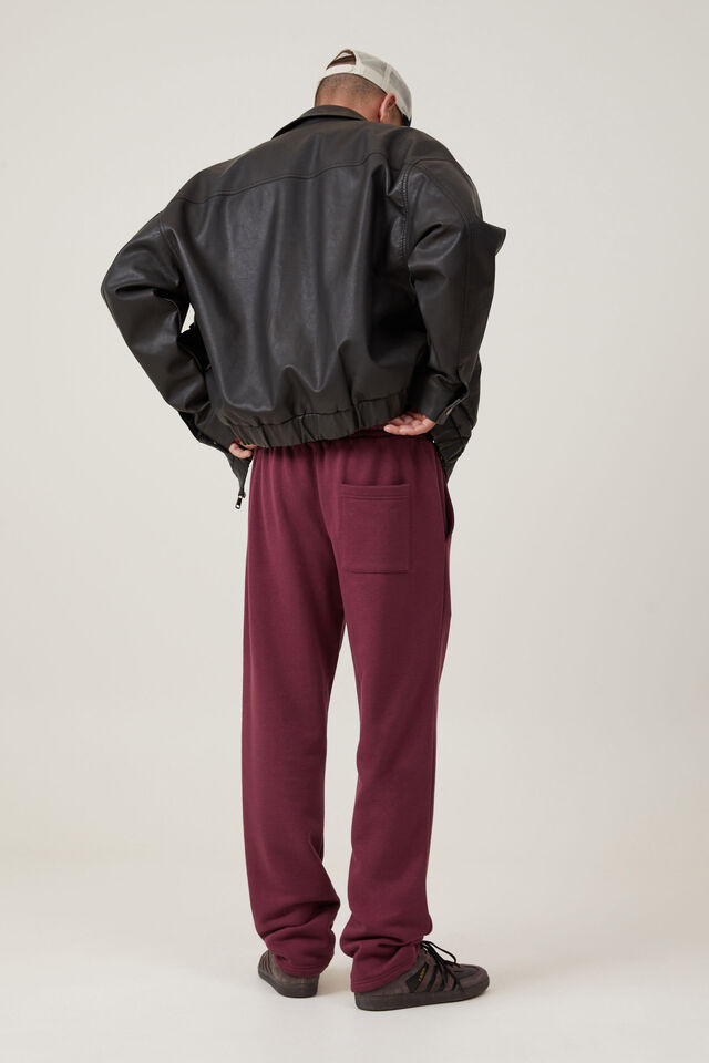 Relaxed Track Pant, BURGUNDY