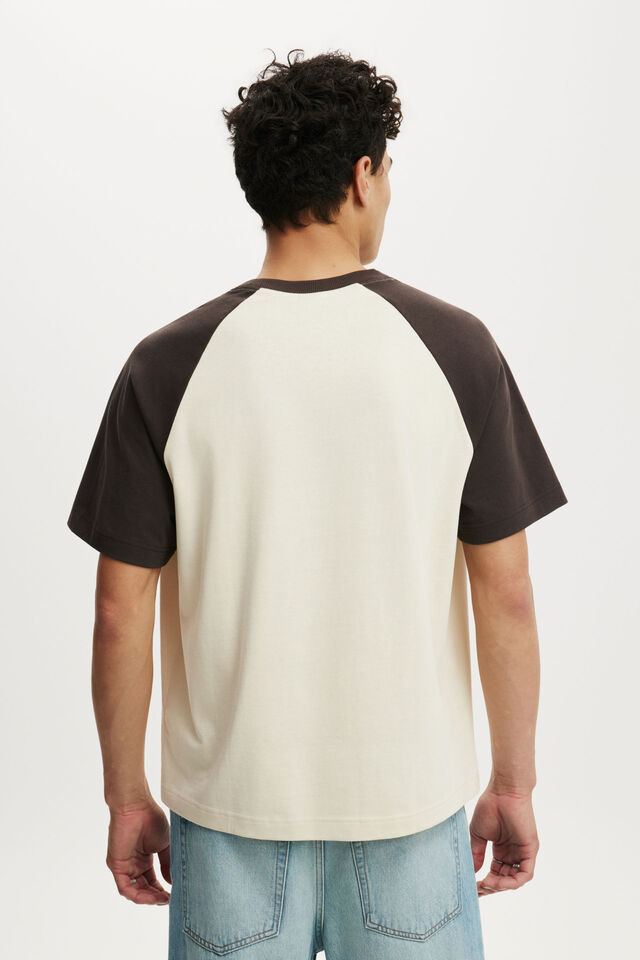 Box Fit T-Shirt, OAT / BITTER BROWN