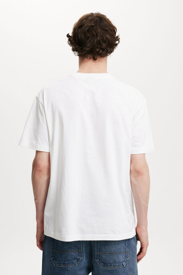 Loose Fit Art T-Shirt, WHITE / USA 96