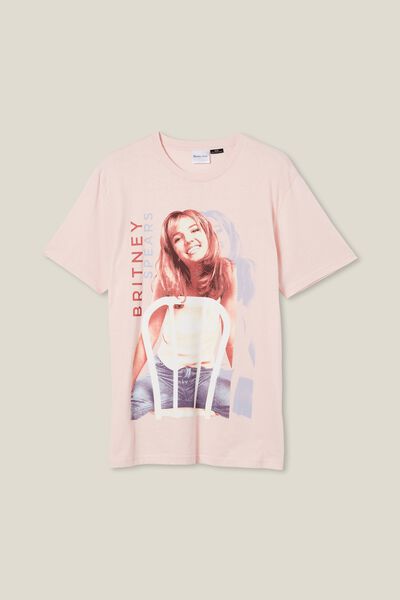 Tbar Collab Icon T-Shirt, LCN BRA PARADISE PINK/BRITNEY SPEARS - BABY O