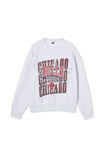 Nba Oversized Sweater, LCN NBA ATHLETIC MARLE / CHICAGO BULLS LOGO B - alternate image 5