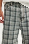 Super Baggy Jort, JASPER GREY CHECK - example image 4