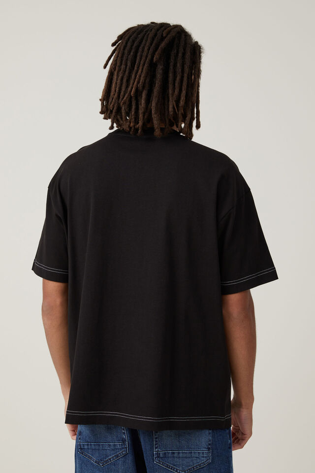 Camiseta - Heavy Weight Pocket T-Shirt, BLACK / CIVIC CONTRAST