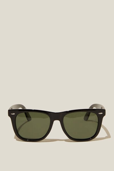 Beckley Polarized Sunglasses, GLOSS BLACK / GREEN