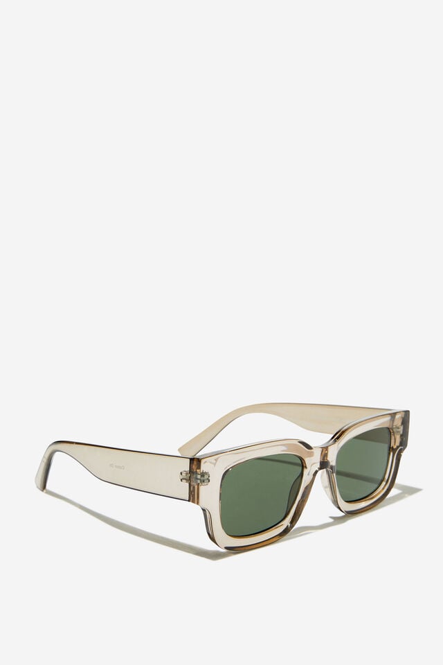 The Relax Sunglasses, COLA CRYSTAL/DARK GREEN