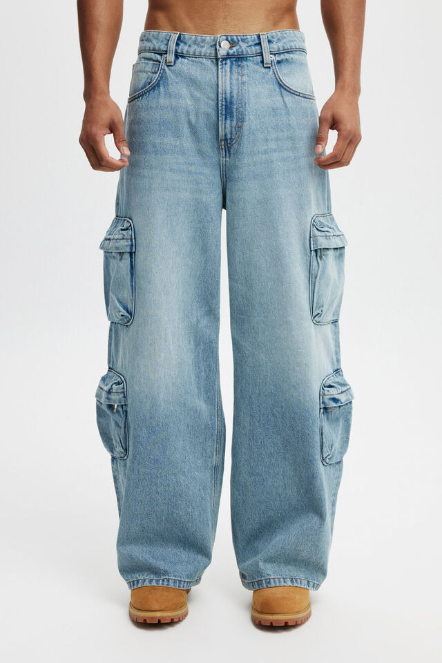 Super Baggy Jean, CARGO CASUALTY BLUE