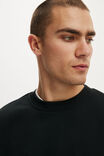 Relaxed Crew Sweater, BLACK - example image 4