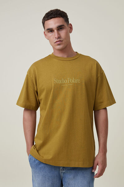 Box Fit Plain T-Shirt, KELP/STUDIO POLARE