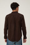 Portland Long Sleeve Shirt, CIGAR BROWN CORD - alternate image 3