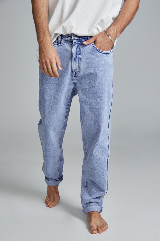 Relaxed Tapered Jean, TOUR BLUE