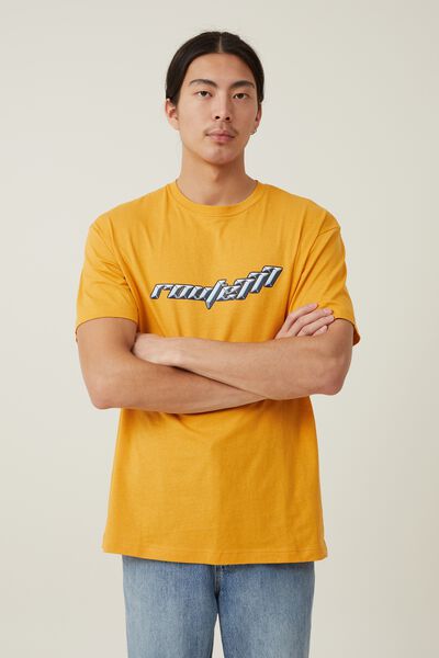 Loose Fit Art T-Shirt, AGED YELLOW/ROUTE 777