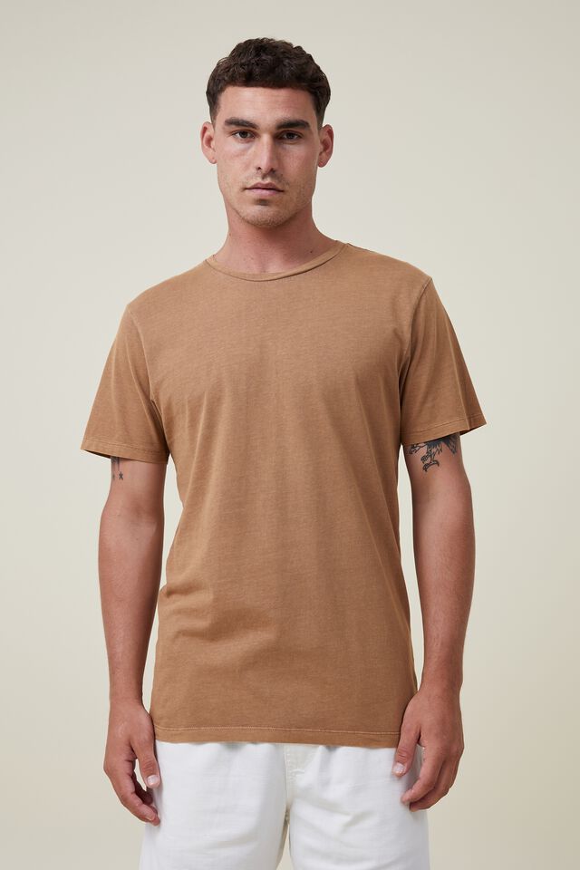 Camiseta - Organic Crew T-Shirt, GINGER