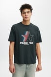 Loose Fit Art T-Shirt, WASHED BLACK / EIFFEL TOWER STARS - alternate image 1